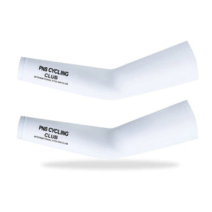 Planet Gates XT01-WHITE-PNS / S PNS Summer Cycling Sleeve Ice Silk Arm Sleeves Unisex Sunscreen UV Arm Cover Breathable Cycling Arm Sleeve Sports Sleeve Cuff