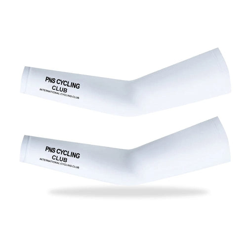 Planet Gates XT01-WHITE-PNS / S PNS Summer Cycling Sleeve Ice Silk Arm Sleeves Unisex Sunscreen UV Arm Cover Breathable Cycling Arm Sleeve Sports Sleeve Cuff