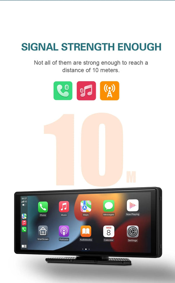 Planet Gates XUDA Universal 10.26 Inch Car Radio Multimedia WIFI Video Player Wireless Carplay & Android Auto for Apple Or Android MP5 Player