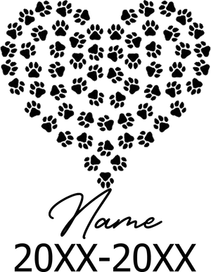 Planet Gates XW22- 8 / circle Pet Memorial Stone Custom Dogs Name and Date of Death Personalized Pet Loss Gifts Personalized Dog Grave Marker Plaque