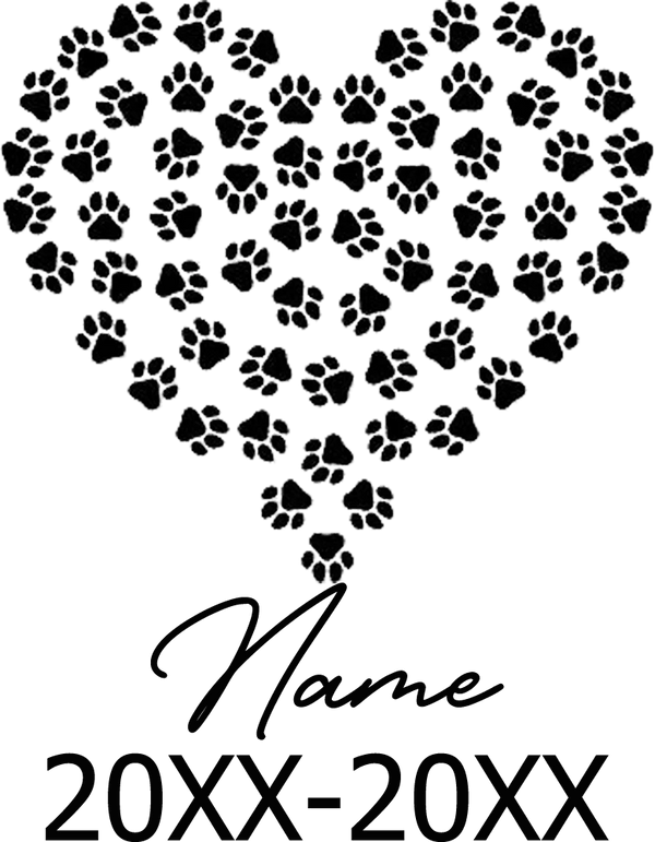 Planet Gates XW22- 8 / circle Pet Memorial Stone Custom Dogs Name and Date of Death Personalized Pet Loss Gifts Personalized Dog Grave Marker Plaque