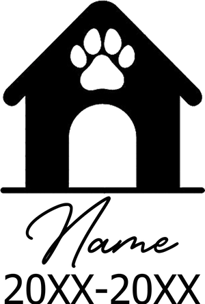 Planet Gates XW22- 9 / circle Pet Memorial Stone Custom Dogs Name and Date of Death Personalized Pet Loss Gifts Personalized Dog Grave Marker Plaque