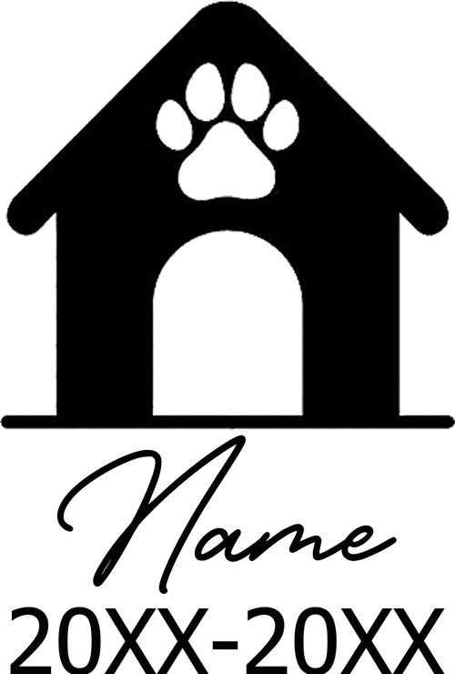 Planet Gates XW22- 9 / circle Pet Memorial Stone Custom Dogs Name and Date of Death Personalized Pet Loss Gifts Personalized Dog Grave Marker Plaque