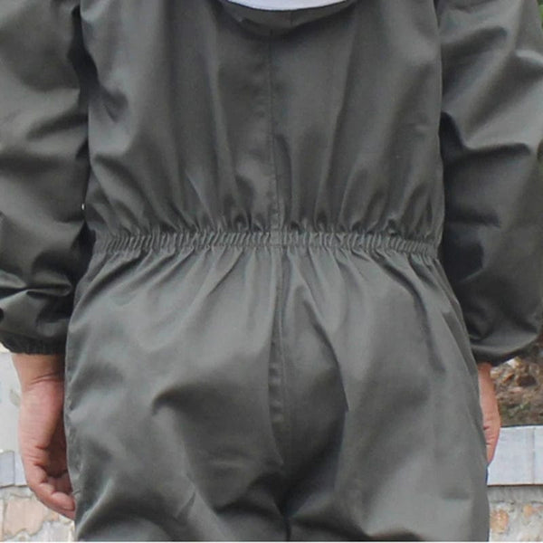 Planet Gates XXL Beekeeping Suit Brown Resistant Dirt Beekeeper Overalls Clothes Honeybee Product Tools Apiculture Costume Gardening Supplies