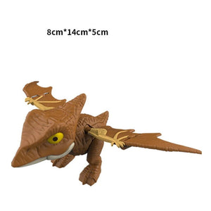 Planet Gates Y26 Jurassic Finger Dinosaur Triceratops Tyrannosaurus Model Toys for Kids Creative Finger Biting Dinosaurs Interactive Toy Boy Gift
