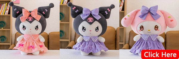 Planet Gates Y2K Hello Kitty Plush Toy Plushies Sanrio Doll Kuromi Home Decoration Room Pillow Cinnamoroll Kawaii Children Birthday Gift Girl