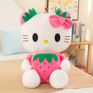 Planet Gates Y2K Hello Kitty Plush Toy Plushies Sanrio Doll Kuromi Home Decoration Room Pillow Cinnamoroll Kawaii Children Birthday Gift Girl