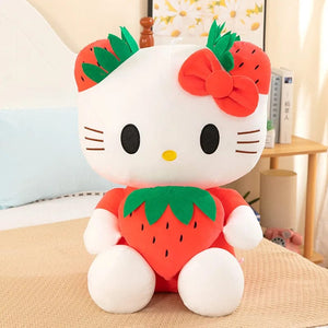 Planet Gates Y2K Hello Kitty Plush Toy Plushies Sanrio Doll Kuromi Home Decoration Room Pillow Cinnamoroll Kawaii Children Birthday Gift Girl