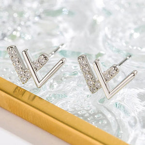 Planet Gates Y47-S 925 Sterling Silver Female Luxury Crystal Round Stud Earrings Vintage Wedding Jewelry White Zircon Stone Earrings Wholesale