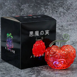 Planet Gates Yami Yami no Mi GK ONE PIECE Devil Fruit Model Action Figure Demon Op-Op Fruit Flame-Flame Fruit Gum-Gum Fruit Luminous Collection Doll Toys