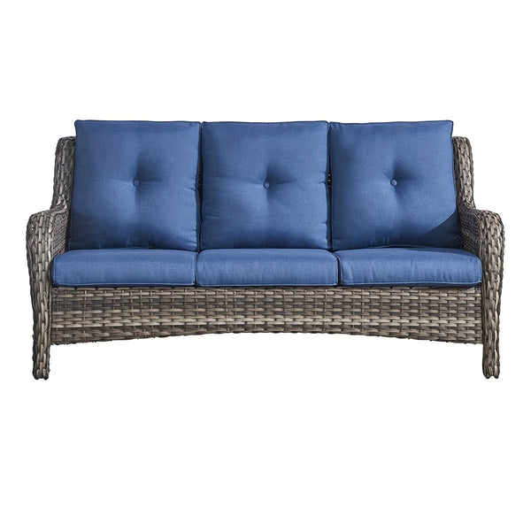 Planet Gates Yarn-Dyed Fabric Sofa Seat Cushion Set 2pcs/set Outdoor Waterproof UV Resistant Cotton Core Filling Suitable for Rattan Chair Sofa Home Furniture