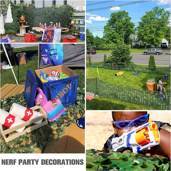 Planet Gates Yeahmart 3Mx5M/4Mx6M Hunting Military Camouflage Nets Woodland Army training Camo Netting Car Covers Shade Camping Sun Shelter