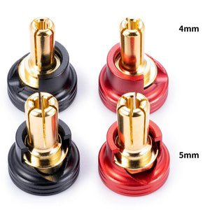 Planet Gates YEAHRUN 1Pair Banana Plugs Connectors with Cooling Cover for RC Lipo Battery RC Drone Airplane Model Car Parts