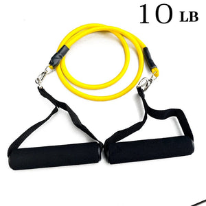 Planet Gates Yellow 10BL 11-Piece Set Resistance BandsTensioner Pull Rope Fitness Multi-function Tensioner Suit Muscle Training Belt Elastic Sleeve Bands