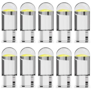 Planet Gates yellow / 10pcs 10pcs T10 W5W WY5W 12V COB LED Bulb Car Lights Signal Lamp for Volkswagen golf 4 5 6 7 POLO Tiguan PASSAT TOURAN Scirocco BEETLE