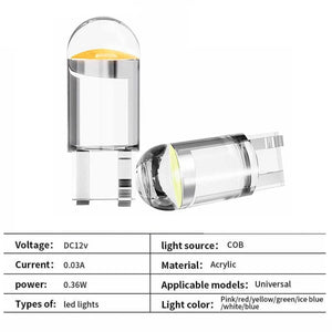 Planet Gates yellow / 10pcs 10pcs T10 W5W WY5W 12V COB LED Bulb Car Lights Signal Lamp for Volkswagen golf 4 5 6 7 POLO Tiguan PASSAT TOURAN Scirocco BEETLE