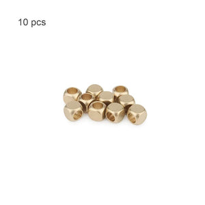 Planet Gates Yellow 10pcs Brass Small Beads Paracord Umbrella Rope Cord DIY Bead Keychain Bracelet