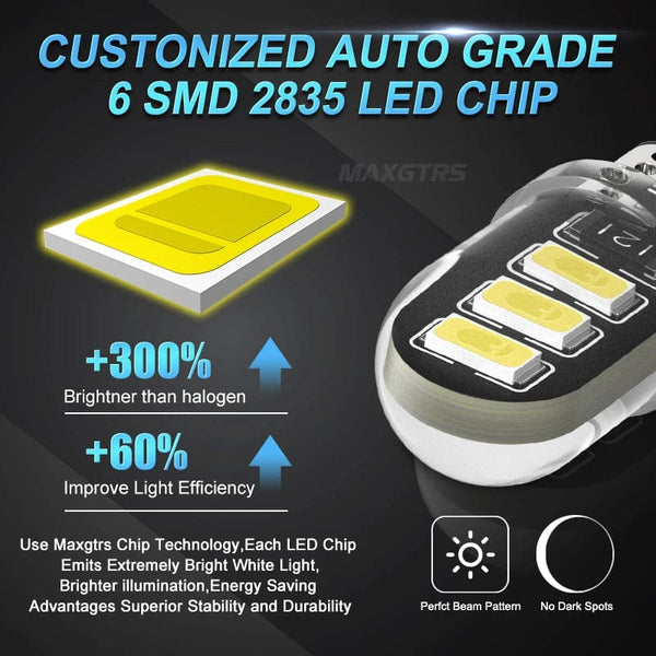 Planet Gates Yellow 10X High Power 2835 Chip T10 W5W 15W 194 168 Car LED DRL Interior Reading Map Dome SIDE INDICATOR Lights Car Light Source