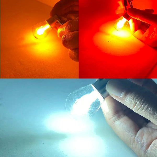 Planet Gates Yellow / 1157 BAY15D P21-5W 2PCS 1156 BA15S P21W Led 1157 BAY15D P21/5W Bulbs Ampoule R5W R10W 18SMD 800LM Car Fog Lights DRL Turn Signal Lamp 12V White Red
