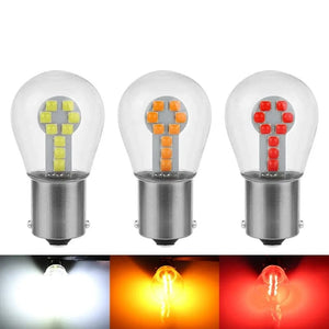 Planet Gates Yellow / 1157 BAY15D P21-5W 2PCS 1156 BA15S P21W Led 1157 BAY15D P21/5W Bulbs Ampoule R5W R10W 18SMD 800LM Car Fog Lights DRL Turn Signal Lamp 12V White Red
