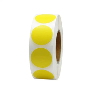 Planet Gates Yellow 12 Colors 500Pcs/Roll Chroma Label Color Code Dot Labels Stickers Can Writing 1 Inch Teacher Office Supplies Stationery Sticker