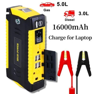 Planet Gates Yellow 16000mAh / uzbekistan GKFLY 16000mAh Car Jump Starter Power Bank Car Battery Booster Charger 12V Starting Device Petrol Diesel Car Starter Buster