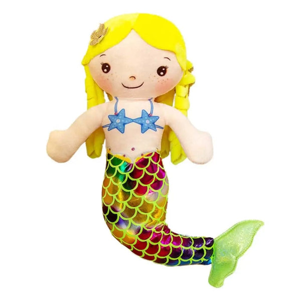 Planet Gates yellow 1PC 30cm Cartoon Mermaid Plush Doll Toy Mini Pillow Plush Toys for Birthday Gifts