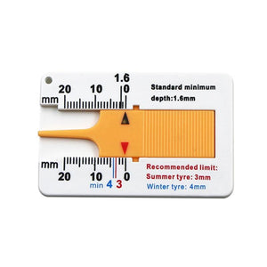 Planet Gates Yellow-1pc Accurately Measure Your Tire Tread Depth with this 0-20mm Car Wheel Tire Depth Gauge!
