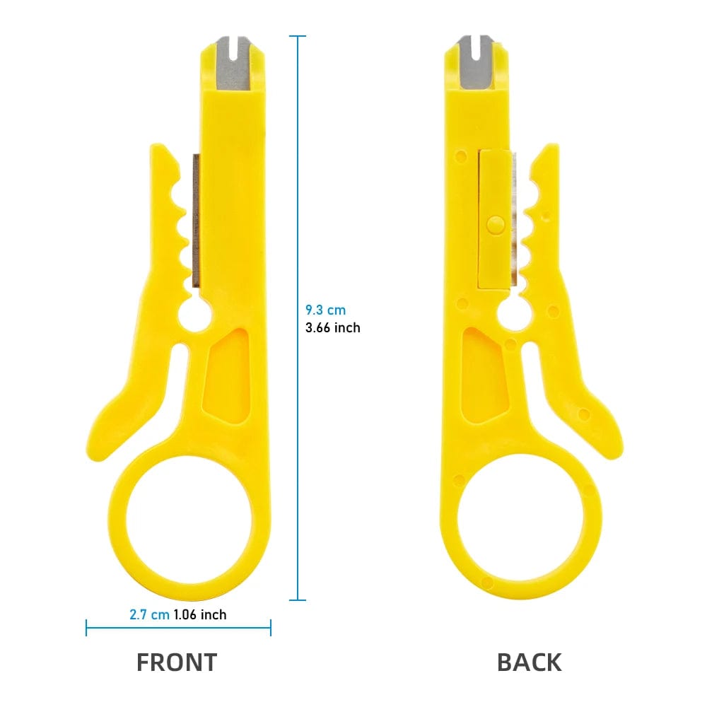 Planet Gates Yellow 1PC Wire Stripper Knife Crimper Pliers Crimping Tool Cable Stripping Wire Cutter Multi Tools Cut Line Multifunctional Hand Tools
