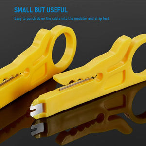 Planet Gates Yellow 1PC Wire Stripper Knife Crimper Pliers Crimping Tool Cable Stripping Wire Cutter Multi Tools Cut Line Multifunctional Hand Tools