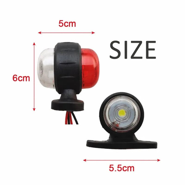 Planet Gates Yellow 2pcs 12v-24v Truck lights Trailer lamp Tail Light truck Side Marker Indicators caravan rear Light tractor Lights Signal Lights