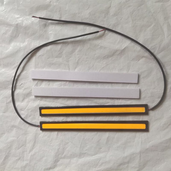 Planet Gates Yellow / 2pcs 2pcs/set New COB Car Daytime Running Light Universal 17cm/6.69in Car DRL LED Strip Light External Light Car DRL Light