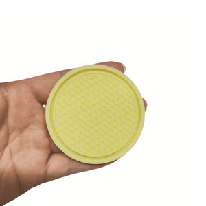 Planet Gates Yellow 2pcs Car Silicone Coaster Universal Non-slip Cup Holder Coaster, Car Interior Accessories Auto Accessories