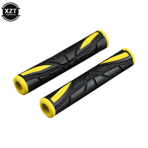 Planet Gates Yellow 2pcs Motorcycle Rubber Soft Handle Bar Motorcycle Bike Handlebar Cover Anti-Slip Brake Lever Grips Protector Handlebar Cover