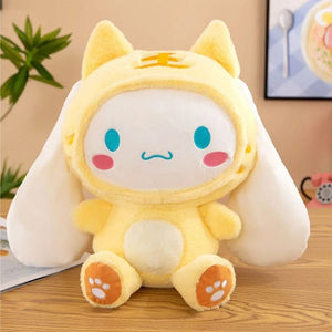 Planet Gates Yellow / 30cm Big Size Sanrio Kawaii Cinnamoroll Dog Plush Toys Pillow Stuffed Animal Comfort Soft Dolls Kids Birthday Gift Cartoon Anime Toy