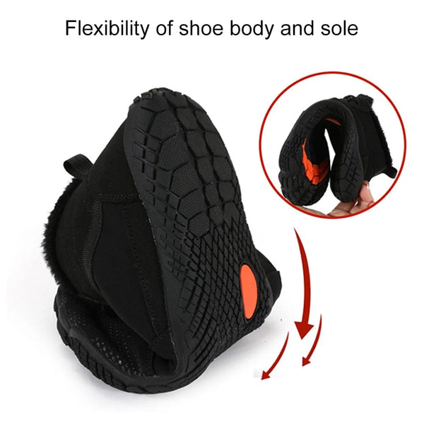 Planet Gates Yellow / 47 / CHINA Women Men Winter Booties High-Top Barefoot Trekking Mountain Boots Anti-Skid Hiking Sneakers Outdoor Wear-Resistant Snow Boots