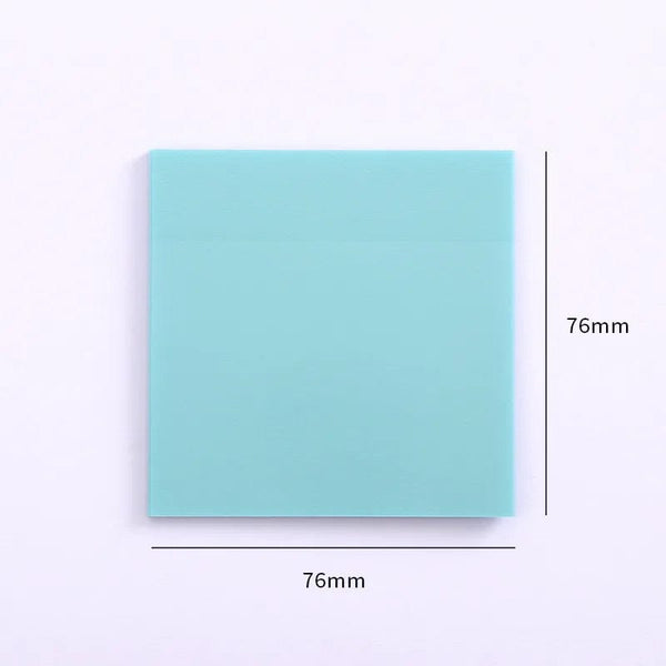 Planet Gates Yellow 50 Sheets Creative Transparent PET Memo Pad Posted It Sticky Notes Planner Sticker Notepad School Supplies Students Stationery