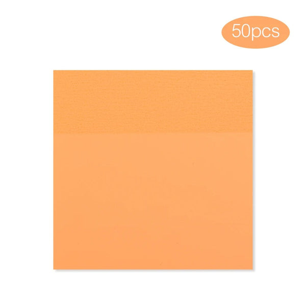Planet Gates Yellow 50 Sheets Creative Transparent PET Memo Pad Posted It Sticky Notes Planner Sticker Notepad School Supplies Students Stationery
