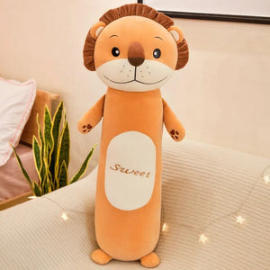 Planet Gates yellow 50cm Cute Rabbit Pillow Plush Toy Lion Monkey Frog  Animal Long Leg Sleeping Cushion Doll To Children Birthday Christmas Gift