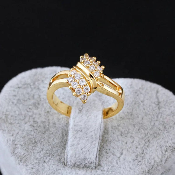 Planet Gates Yellow / 6 100% 14K Gold Diamond Charm Lady Rings for Women Bohemia Engagement Irregular Aros Mujer Oreja 14 K Gold Jewelry