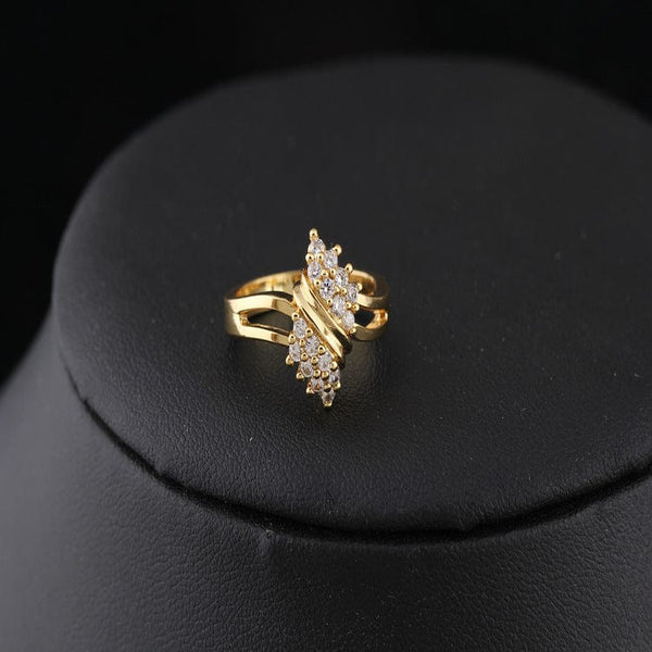 Planet Gates Yellow / 6 100% 14K Gold Diamond Charm Lady Rings for Women Bohemia Engagement Irregular Aros Mujer Oreja 14 K Gold Jewelry