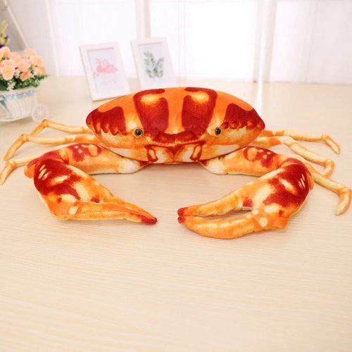 Planet Gates Yellow / 63cm Simulation Crab Plush Toy Soft Cartoon Creative Crab Stuffed Animal Doll Home Decoration Toys Sofa Pillow Boys Birthday Gift