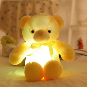 Planet Gates yellow / 75cm 32-75CM Luminous Creative Light Up LED Teddy Bear Stuffed Animal Plush Toy Colorful Glowing Teddy Bear Christmas Gift for Kid