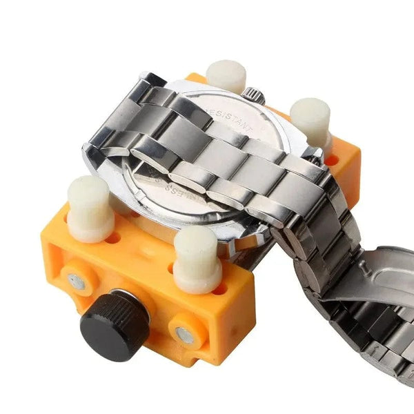 Planet Gates Yellow Adjustable Watchmaker Repair Tool Watch Back Case Cover Holder Remover Opener