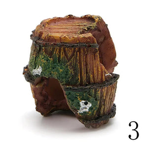 Planet Gates Yellow Aquarium Equipment Accessory Glass Fish Tank Landscaping Decoration Resin Crafts Artificial Antique Barrels Fish Tank Decoration