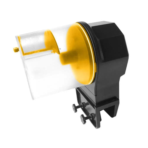 Planet Gates yellow Automatic fish tank feeder intelligent timing automatic feeder aquarium goldfish feeder large capacity fish aquarium  feeder