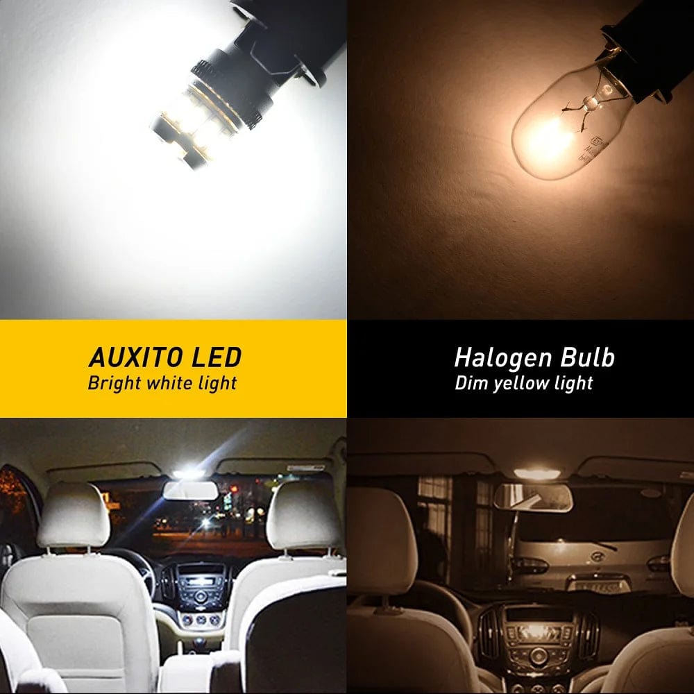 Planet Gates Yellow AUXITO 2PCS T10 W5W Red LED Bulb Canbus 194 168 White Car Interior Lights Yellow License Plate Leds Lamp Reading Trunk LIght 12V