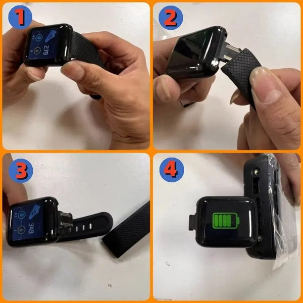 Planet Gates Yellow B41 Smart Bracelet 2024 Real Step Count Fashion Alarm Clock Watch Bluetooth Music Fitness Tracker Sports Smartwatch Android D18