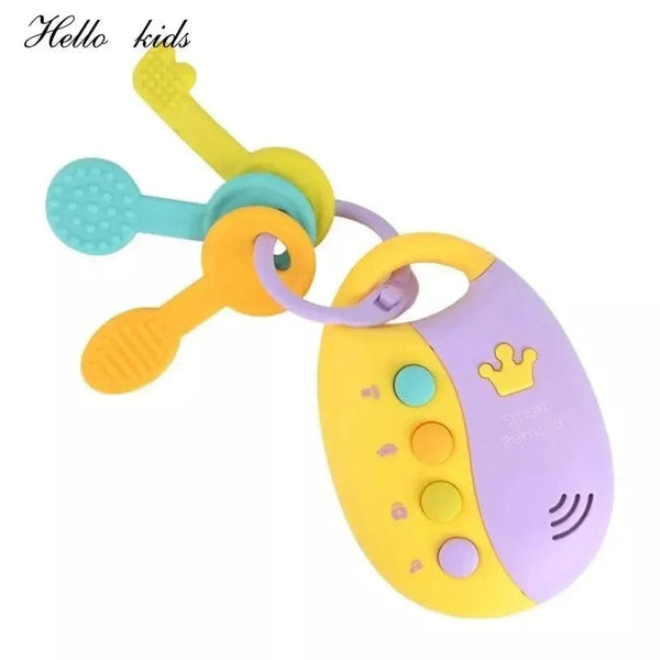 Planet Gates yellow Baby Toy Musical Car Key Vocal Smart Remote Car Voices Pretend Play Educational Toys For Children Baby Music Toys