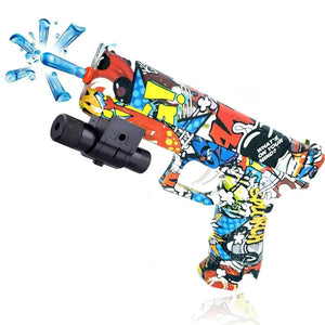 Planet Gates Yellow Ball Blaster Pistol Toys, Manual Blaster, NO Need Charge Outdoor Shooting Toys, Backyard Games Gift